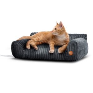 K&H Thermo Pet Sofa Indoor Heated Cat Couch Bed
