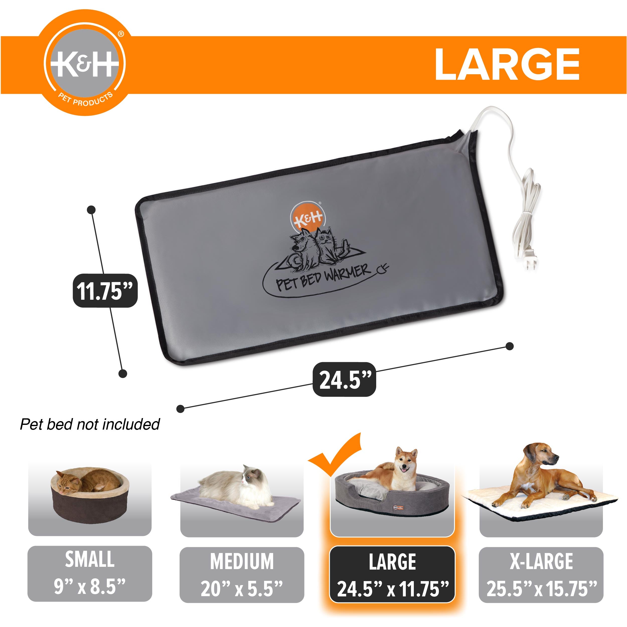 K&H Pet Bed Warmer - Gray - Image 8